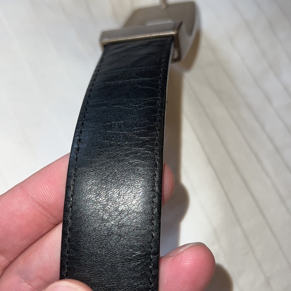 Louis Vuitton Mens DAMIER GRAPHITE CANVAS AUTHENTIC BELT size 38 - Picture 4 of 8